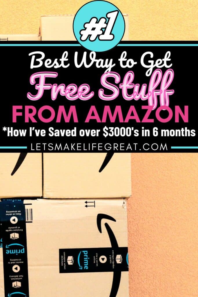 stack of amazon boxes -how to get free stuff from amazon