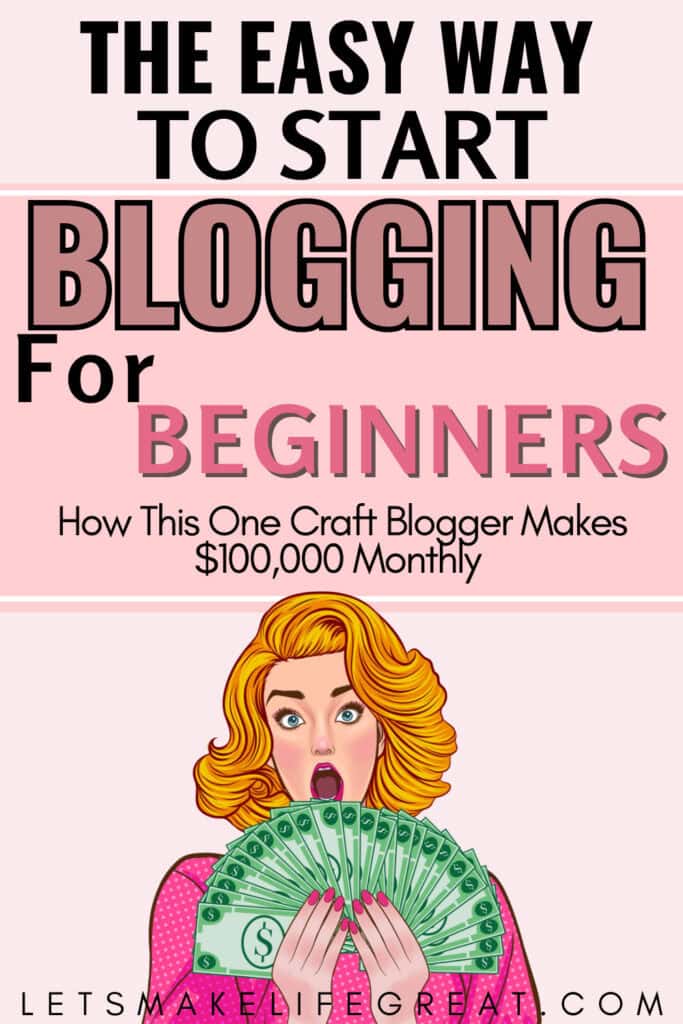 Pinterest pin with text overlay - how to start a profitable blog