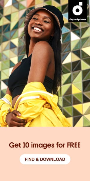 deposit photos banner - get 10 images for free
